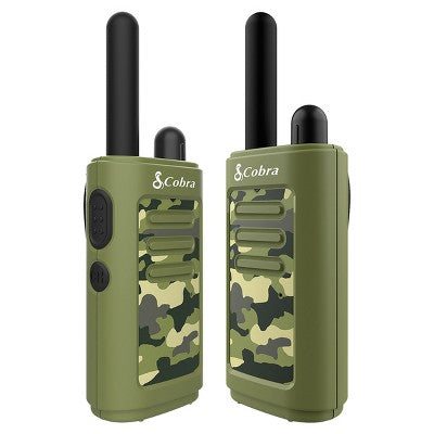 Cobra HE150 B - Kid Friendly Walkie Talkies - 16-Mile Range Two-Way Radio Set, 2-Pack - Green