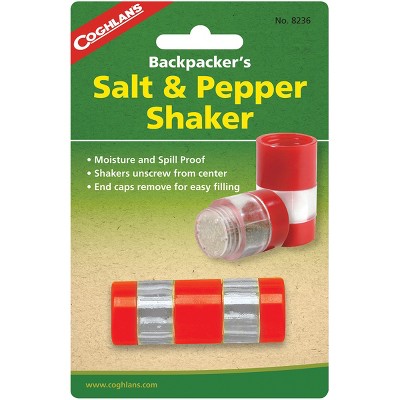  Coghlan's Backpacker's Salt & Pepper Shaker, Moisture And Spill Proof, Camping