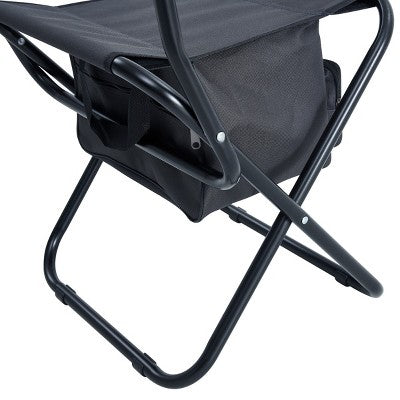  KTMBDW Portable Camping Chair, Cushioned Seat & Back With With Storage Pockets, Outdoor Camping, Picnics And Fishing