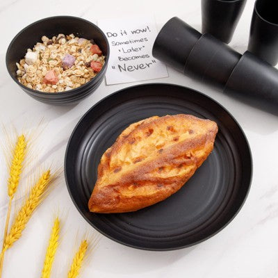  Itopfox Wheat Straw Dinnerware Set For 8, Includes Plates, Bowls & Cups, Unbreakable & Dishwasher Safe, Perfect For Parties, Picnics & Everyday Use