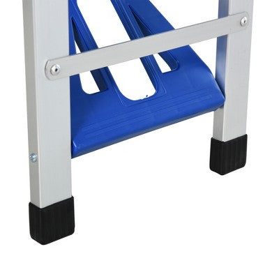  Outsunny Portable Foldable Camping Picnic Table Set With Four Chairs And Umbrella Hole, 4-Seats Aluminum Fold Up Travel Picnic Table