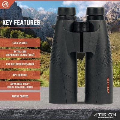  Athlon Optics Cronus G2 UHD Binoculars With Eye Relief For Adults And Kids, High-Powered Binoculars For Hunting, Birdwatching, And More