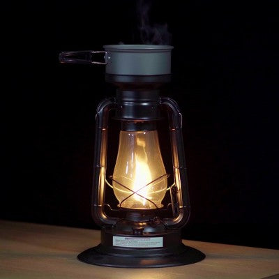  Lehman's Rayo Heater Cooker Emergency Lantern, Non-Electric Fuel Lamp With Cooking Pot For Camping Or Emergencies, 10-12 Hour Burn, Black, 15"