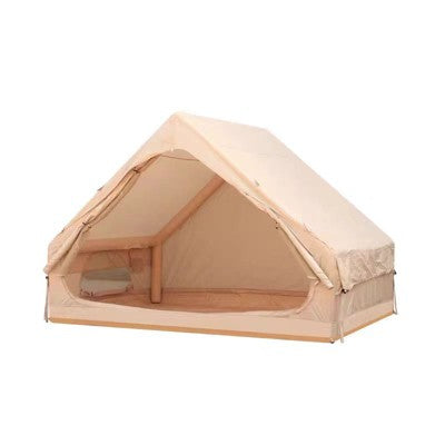  Cesicia Glamping Tents For 4-6 Person, Inflatable Tent With Pump, 4 Season Waterproof Outdoor Tent With 12 Mesh Window