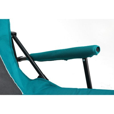  High Back Heavy Duty Lawn Chair Support 250LBS, Portable Collapsible Chair With Cup Holder