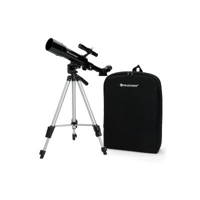  Celestron Travel Scope 50 Portable Telescope With Basic Smartphone Adapter - Black