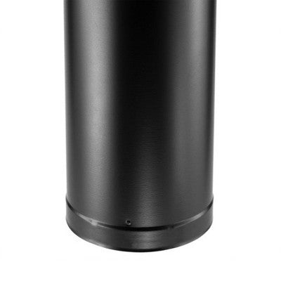  DuraVent DVL 6DVL-24 6 Inch Galvanized Steel Stainless Steel Double Wall Wood Burning Stove Pipe Connector To Vent Smoke Or Exhaust, Black