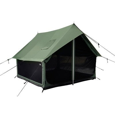  WHITE DUCK Rover Scout Canvas Tent With Stove Jack & Mesh Doors – 4-Season Weatherproof Camping Tent, Fire & Water-Resistant