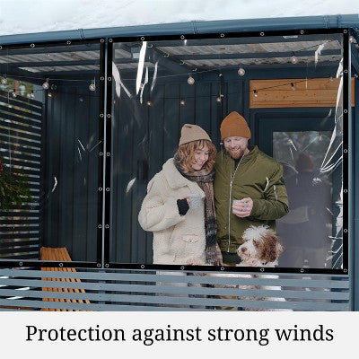  Covers&All Heavy Duty Multipurpose Clear Tarp With Grommets, Waterproof 20mil Vinyl Material Designed For Indoor Or Outdoor Use