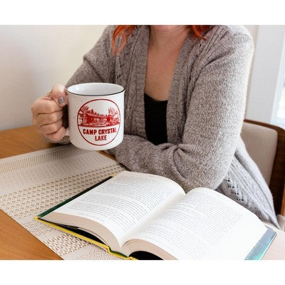  Silver Buffalo Friday The 13th Camp Crystal Lake Ceramic Camper Mug | Holds 20 Ounces