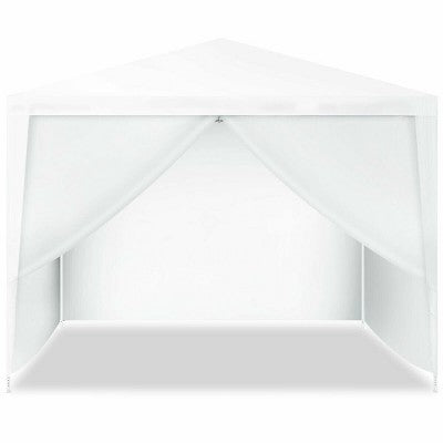  Costway Canopy Party Wedding Event Tent 10'x10' Heavy Duty Outdoor Gazebo Side Walls