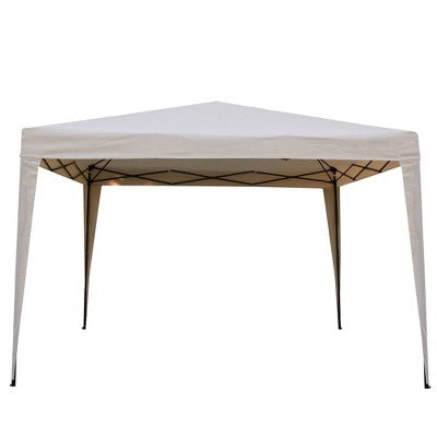  Northlight 10' X 10' Beige Pop-Up Outdoor Canopy Gazebo