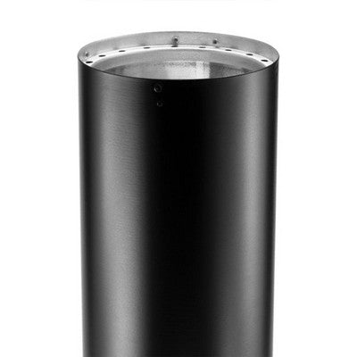  DuraVent DVL 6DVL-24 6 Inch Galvanized Steel Stainless Steel Double Wall Wood Burning Stove Pipe Connector To Vent Smoke Or Exhaust, Black