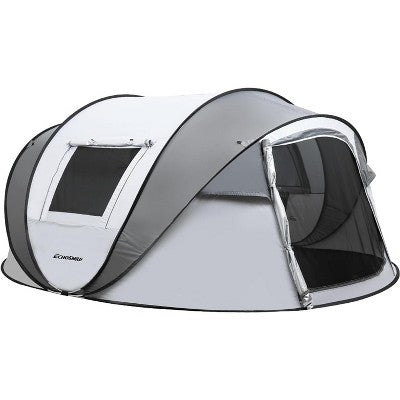  Acoinel Camping Instant Pop Up Tent, 4/6/8 Person, Water Resistant Dome, Easy Setup For Camping Hiking And Outdoor