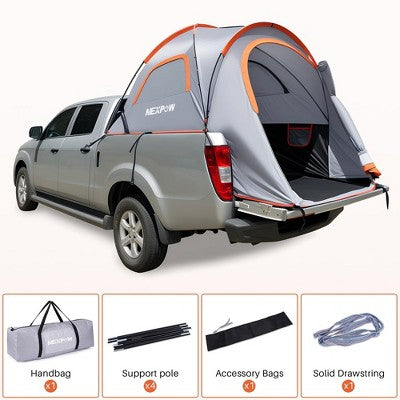  NEXPOW Truck Tent For Camping With Waterproof Rainfly, Double Layer Portable Car Truck Bed Tent