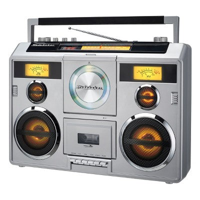  Studebaker SB2140 Sound Station Portable Stereo Boombox With Bluetooth, CD, AM/FM Radio And Cassette Player/Recorder