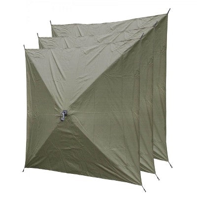 CLAM Quick-Set Traveler 6' X 6' Portable Pop-Up Outdoor Camping Gazebo Screen Tent Canopy Shelter And Carry Bag With 3 Wind And Sun Panels Accessory