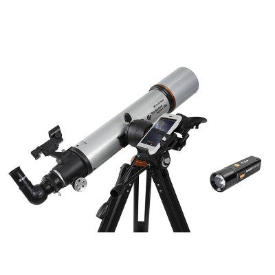  Celestron Starsense Explorer DX 102AZ App Enabled Refractor Telescope With Bonus Power Tank Glow 5000 Portable Power Bank