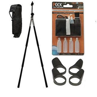  Diamondback 10x50 Binocular With Field Optics Birders Bundle (Black)