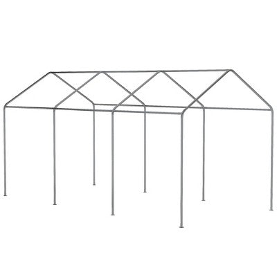  Outsunny 10' X 20' Carport, Portable Garage & Patio Canopy Tent, Adjustable Height, Anti-UV Cover For Car, Truck, Boat, Catering, Wedding