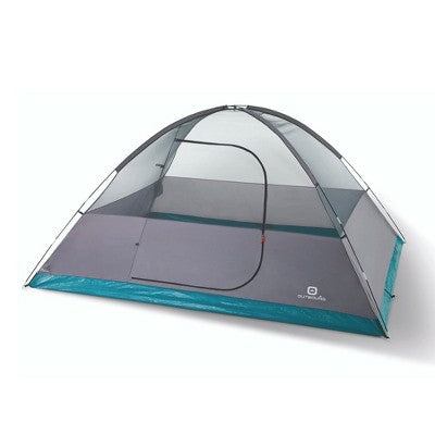  Outbound 8 Person 3 Season Lightweight Dome Camping Tent, Room Divider, Heavy Duty 600mm Coated Blackout Rainfly And Zip Up Carrying Bag, White/Gray