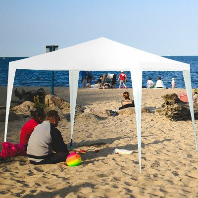  Costway Canopy Party Wedding Event Tent 10'x10' Heavy Duty Outdoor Gazebo Side Walls