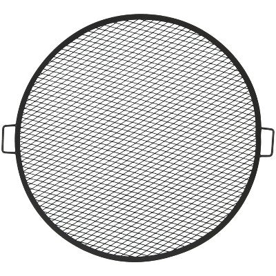 Sunnydaze Decor Sunnydaze Outdoor Camping Or Backyard Heavy-Duty Steel Round X-Marks Fire Pit Cooking Grilling Grate
