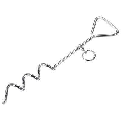  Unique Bargains Tent Stake Spiral Stainless Steel Heavy Load Ground Spike Tie Down Peg