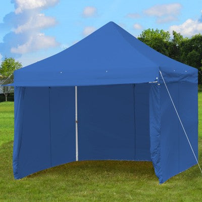  Tangkula 10x10ft Pop Up Tent, 4 Height Adjustment Folding Camping Tent With Awning