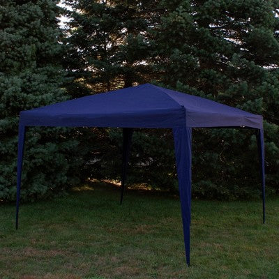  Northlight 10' X 10' Navy Blue Pop-Up Outdoor Canopy Gazebo