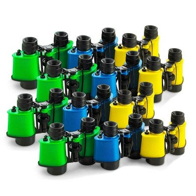  Kicko 3.5" X 5" Binoculars Toy For Bird Watching And Jungle Pretend Play- Pack 12
