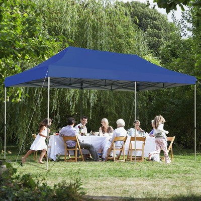  Costway 10'x20' Pop Up Canopy Tent Folding Heavy Duty Sun Shelter Adjustable W/Bag