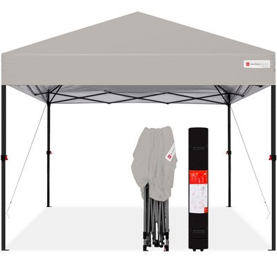  Best Choice Products 10x10ft Easy Setup Pop Up Canopy Instant Portable Tent W/ 1-Button Push, Carry Case