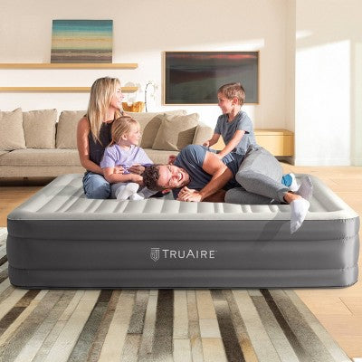  Intex Raised TruAire 18" Queen Air Mattress With Internal 120V Pump