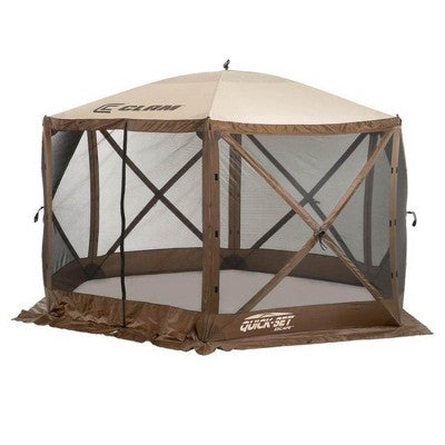  Clam Quick Set Escape Portable Outdoor Canopy (2 Pack) + Wind And Sun Panels