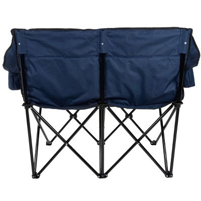  Wakeman Outdoor Camping Chair Loveseat, Blue