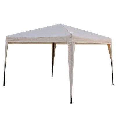  Northlight 10' X 10' Beige Pop-Up Outdoor Canopy Gazebo