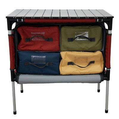  Camp Chef Mountain Series Sherpa Table & Organizer - Red
