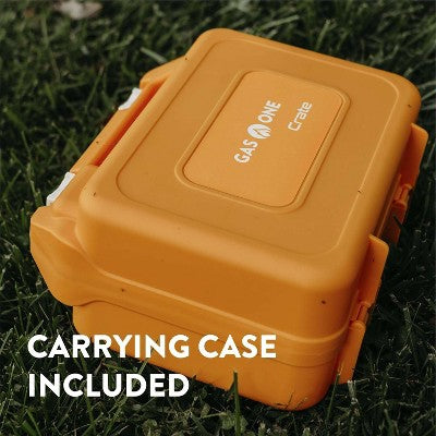  GasOne Butane Fuel Camp Stove - Crate Series - Mini Stove For Camping, Hiking – Portable Gas Stove With Spiral Flame, Orange