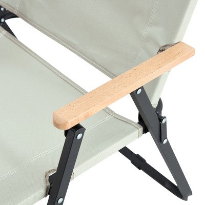  Gulches Outdoor Portable Chairs - Beige Folding Chair For Camping, Picnics, And More, 280 Lbs Capacity