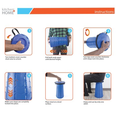  Kitchen + Home Telescoping Camping Stool