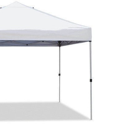  Z-Shade ZSBP10VNTWH-S 10 By 10 Foot White Venture Straight Leg Canopy And Emergency Tent Shelter For Outdoor And Indoor Use, 100 Square Foot Coverage