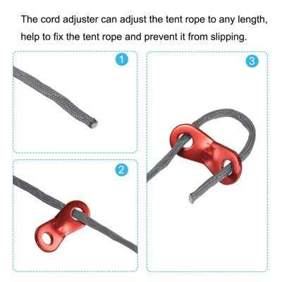  Unique Bargains Tent Rope Nylon Reflective Guyline Cords With Aluminum Cord Adjusters For Camping Hiking