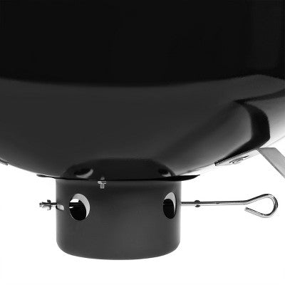  Barton 18" Charcoal BBQ Smoker Temperature Gauge Grill Cooker, Black