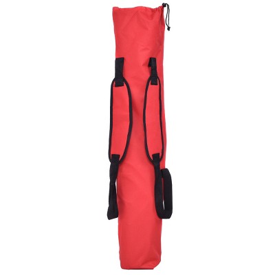  Costway Red Portable Folding Hammock Lounge Camping Bed Steel Frame Stand W/Carry Bag