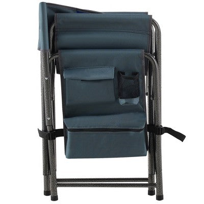  SKRAN Padded Folding Outdoor Chair With Side Table & Storage Pockets, Directors Camping Chair For Indoor, Outdoor And Fishing