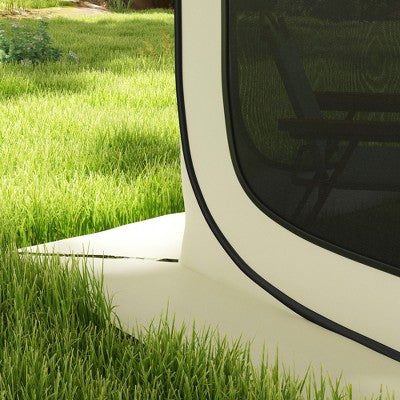  Outsunny 6 X 6ft Pop Up Screen Tent, UPF50+ Camping Gazebo With Carry Bag For Outdoor Activities