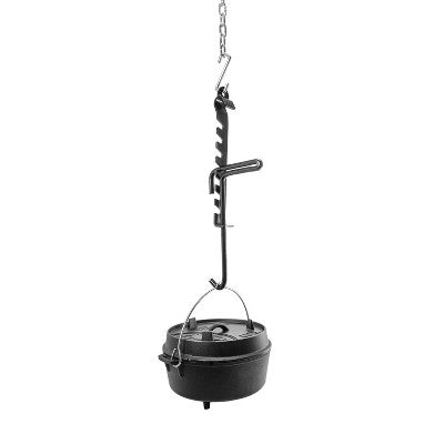  Petromax Adjustable Campfire Trammel Hook, Easily Adjust The Distance Between Your Outdoor Cooking Pots And Your Fire, Up To 24 Inches