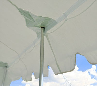  Party Tents Direct Weekender Outdoor Canopy Pole Tent, White, 20 Ft X 20 Ft
