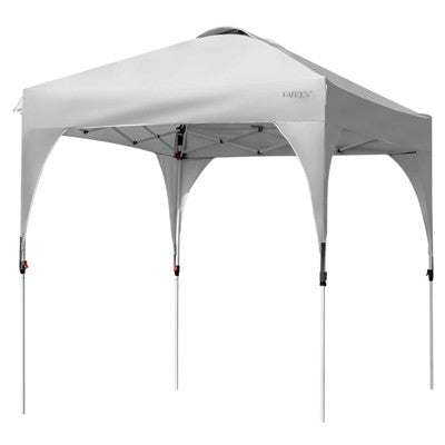  Tangkula Pop-up Canopy Tent 6.6’ X 6.6’ Height Adjustable Commercial Instant Canopy W/ Portable Roller Bag Blue/ White/ Grey